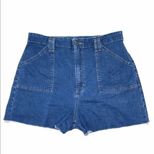 Vintage Lee At The Waist High Rise Denim Shorts